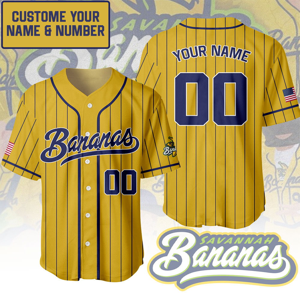 Personalized The Savannah Bananas Baseball Jersey – GNENEW663