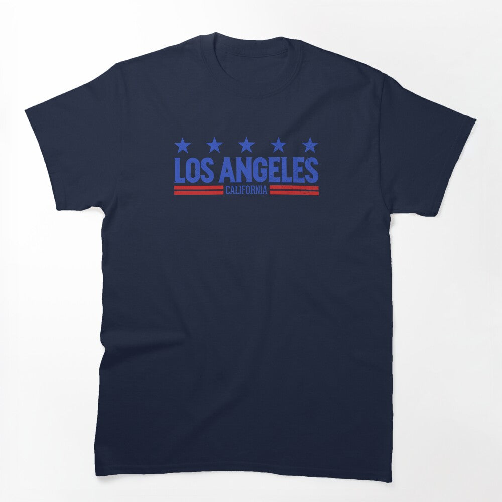Retro Los Angeles CA Blue Shirt