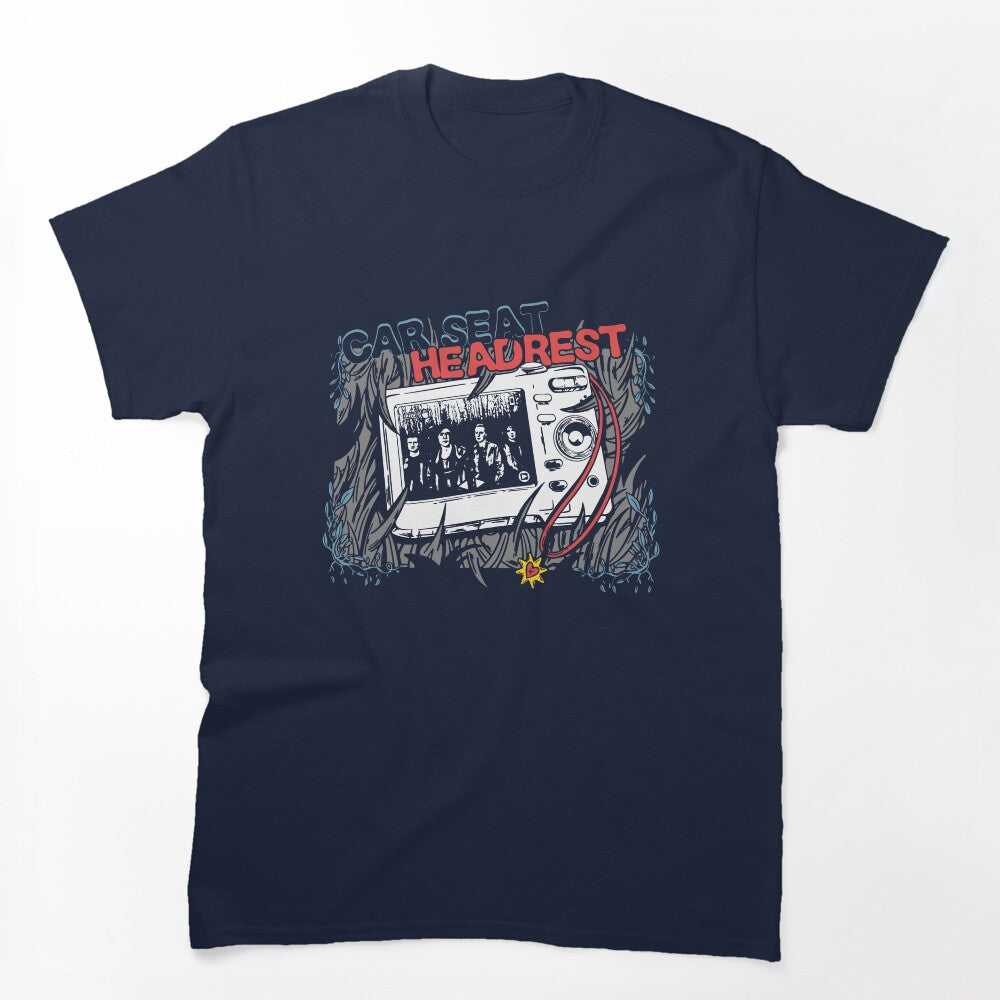 Vintage Camera Indie Rock Band Shirt