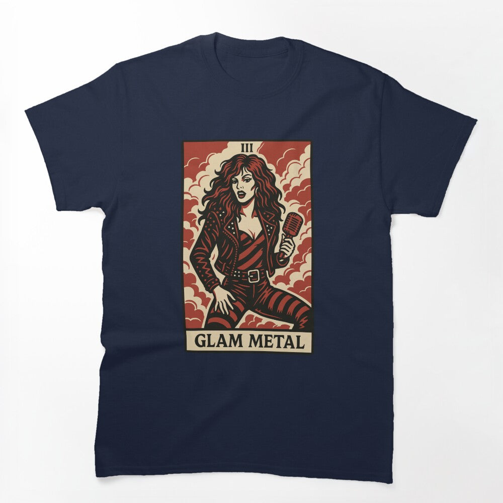Glam Metal Tarot Card Fierce Flashy And Loud Shirt