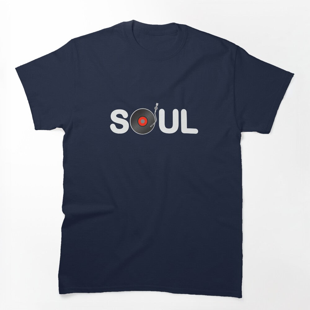 SOUL MUSIC Vinyl Turntable Design Shirt