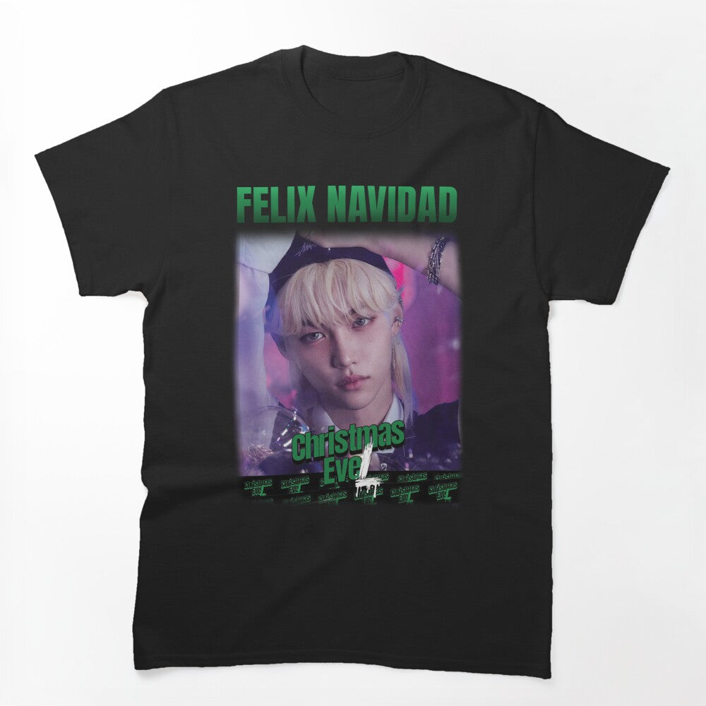 Felix Navidad Stray Kids Christmas Evel Shirt