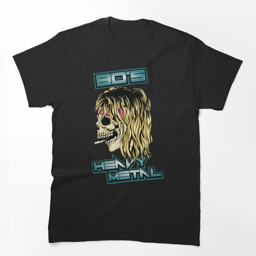 80's Heavy Metal Skull Shirt