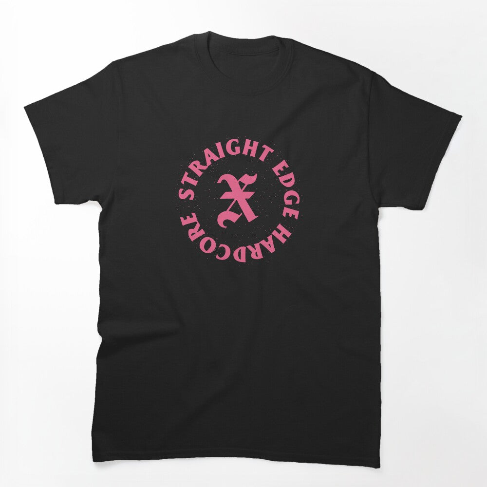 Straight Edge Badge Pink Textured Shirt