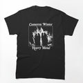 Cameron Winter Heavy Metal Flames Vintage Black And White Shirt