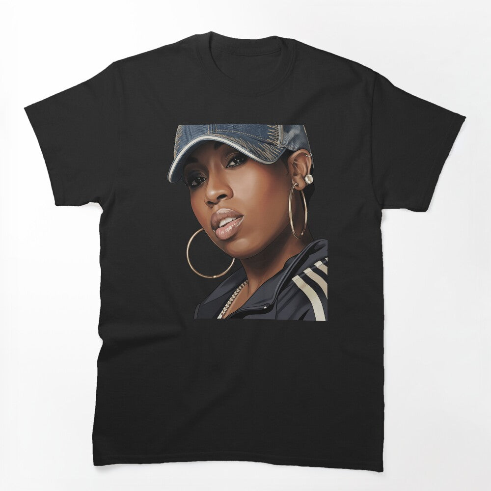 Female Hip Hop Portrait Shirt