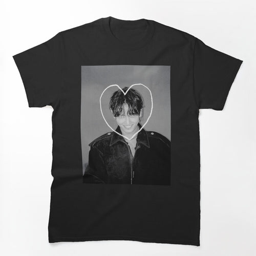 Aesthetic Jungkook Smiling Heart Doodle Shirt