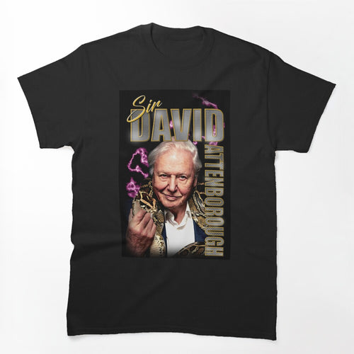 Sir David Attenborough 90s Rap Shirt