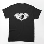 Clandestine Skull Bat White Shirt