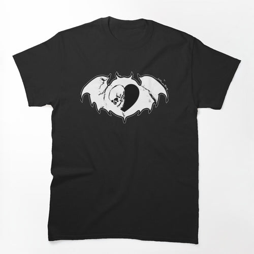 Clandestine Skull Bat White Shirt