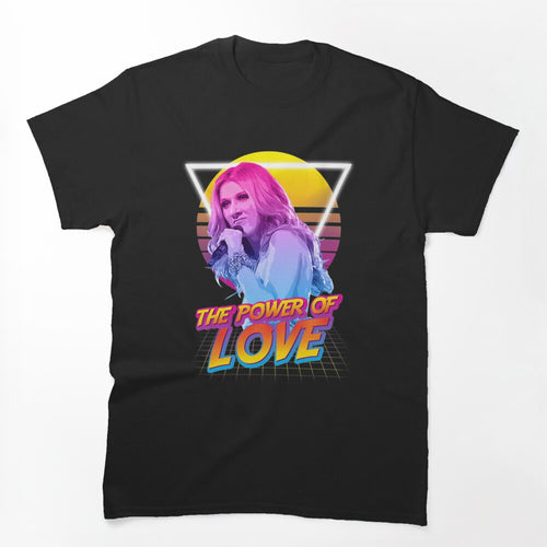 Celine Dion Metal The Power Of Love 80S Style Shirt