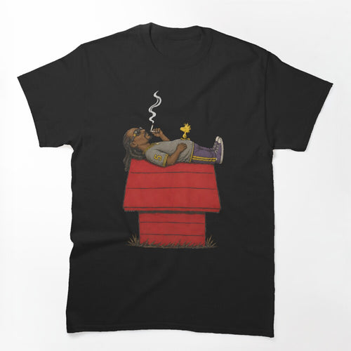 Snoopy Dog Or Snoop Dogg Funny Snoop- Y -Dogg And Woodstock Shirt