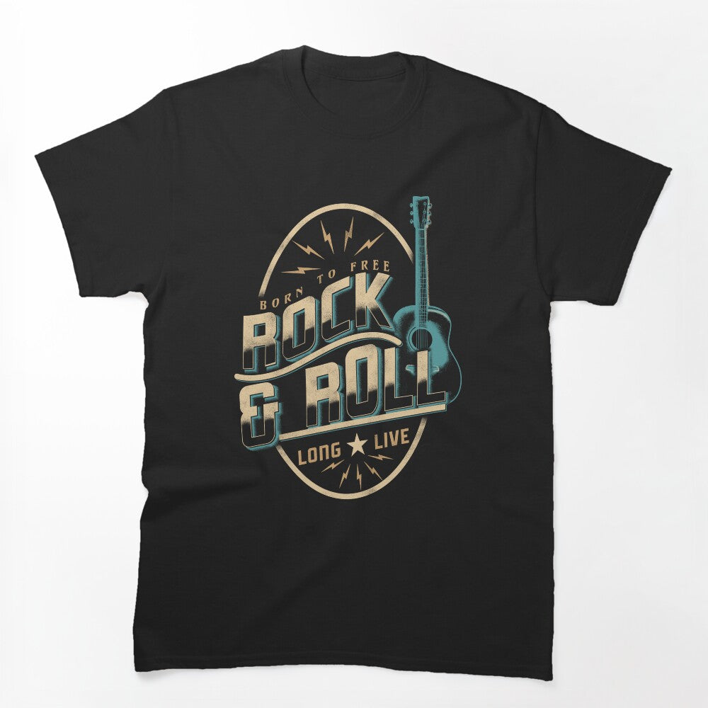 Rock & Roll Guitar Wings Music Shirt