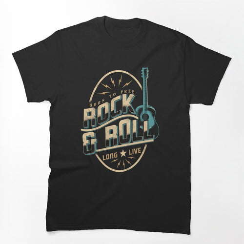Rock & Roll Guitar Wings Music Shirt
