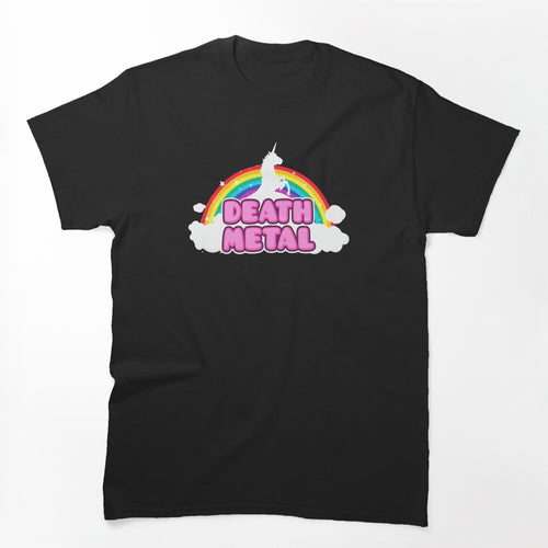Unicorn Rainbow Death Metal Shirt