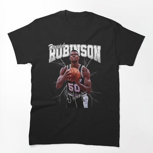 David Robinson Basketball Legend Signature Vintage Retro 80s 90s Shirt