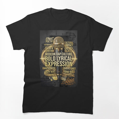 Golden Mic The Voice Of Modern Rap Shirt