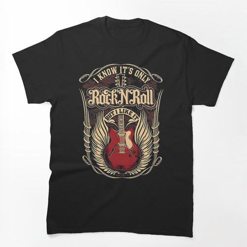 Electric Guitar Design Inspired By Rock Vibes Shirt