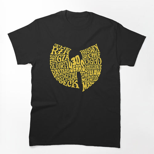 Yellow Word Cloud Typography Shirt