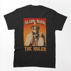 Slick Rick Retro Crown Iconic Rap Portrait Illustration Shirt