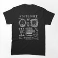 Spotlight Movie Film Theatre Lighting Gaffer Vintage Patent Shirt