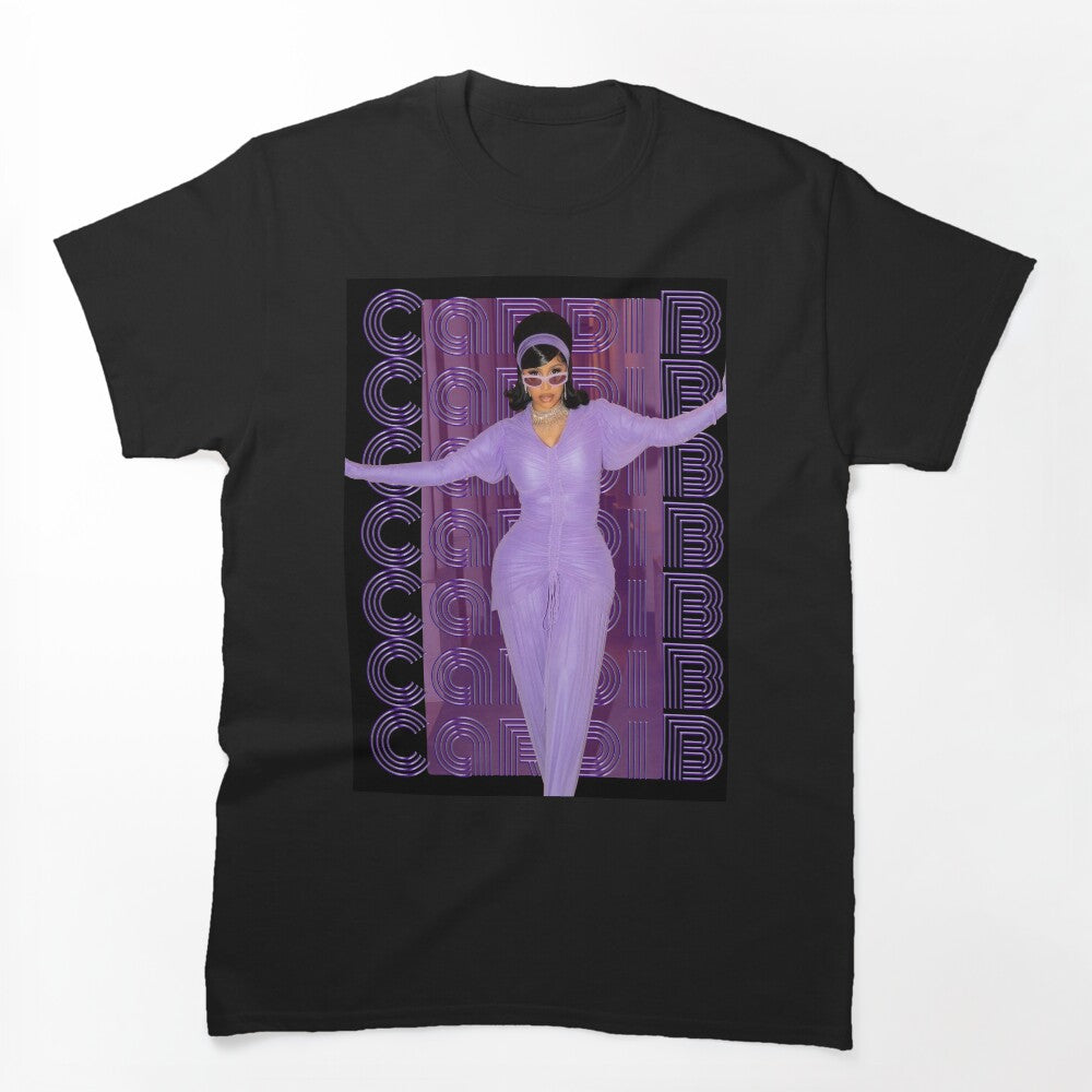 Cardi B Purple Design Shirt