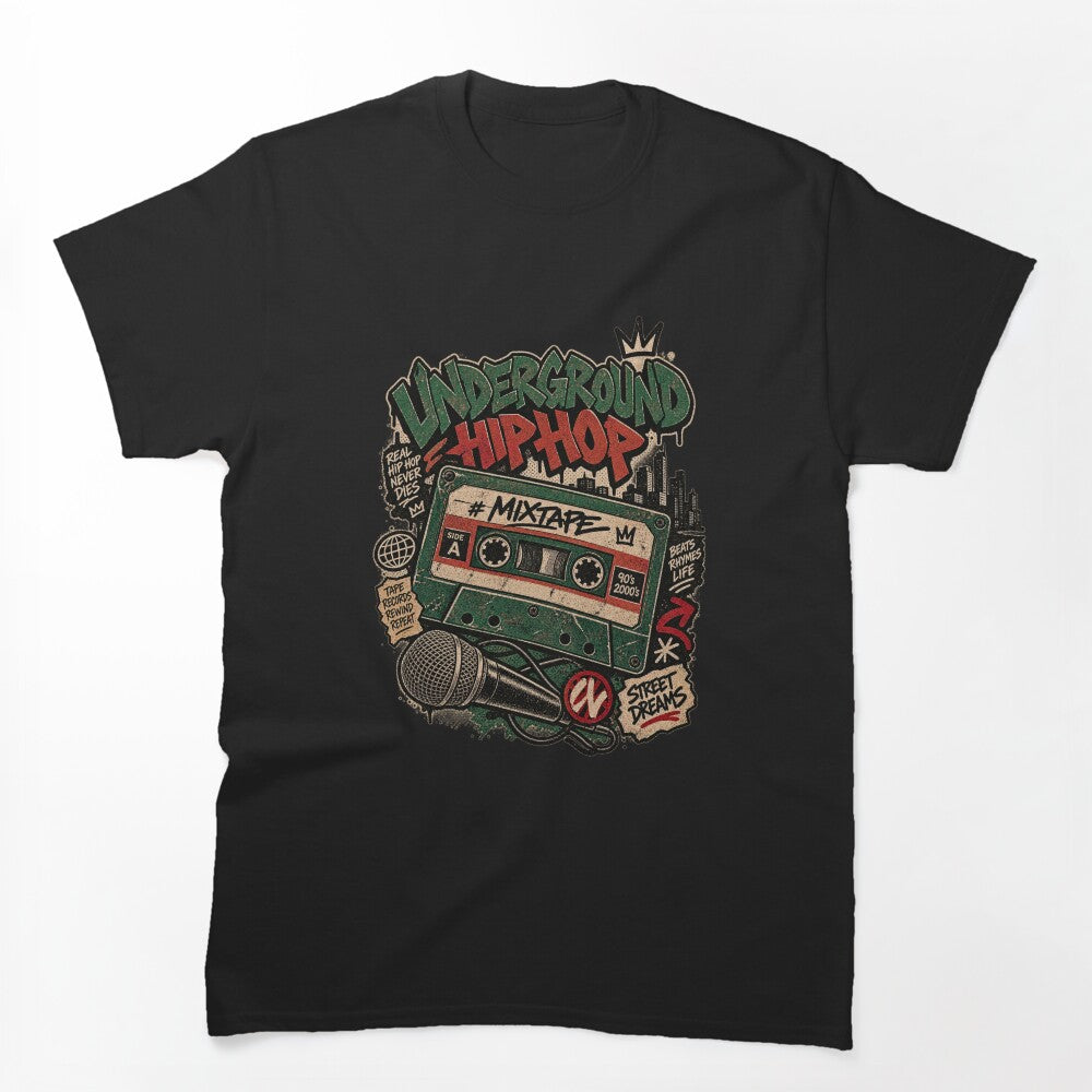 Underground Hip Hop Mixtape Retro Street Art Shirt