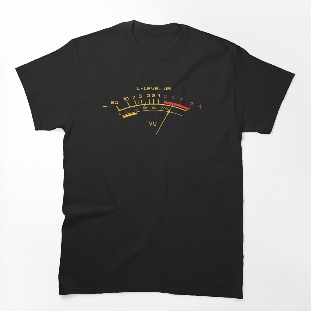 Retro Vu Meter For Audio Technicians And Sound Engineers Shirt