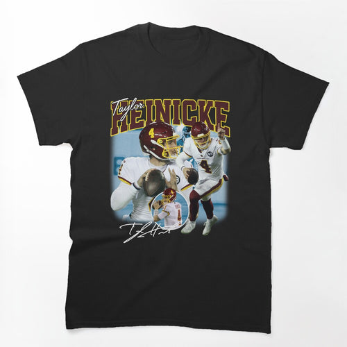 Taylor Heinicke Football Signature Vintage Retro 80s 90s Bootleg Rap Shirt