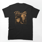 80s Hair Metal Rock Band Glam Rock Retro Duo Portrait Shirt