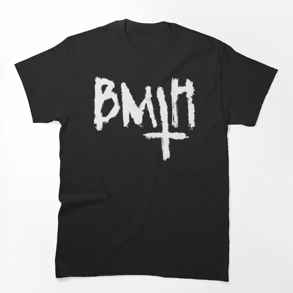 BMTH Inverted Cross White Text Metalcore Shirt