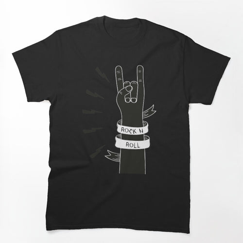 Rock N Roll Hand Design Shirt
