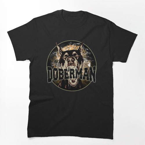 Doberman Dog Bootleg Streetwear Rap Shirt