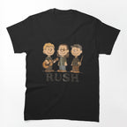 Rush Band Peanuts Style Baby Vintage Rock Band Cartoon Rush Fan Girl Shirt