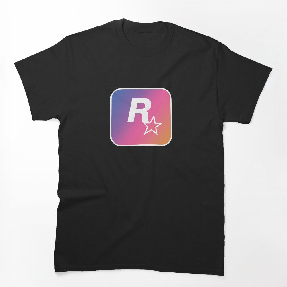 Rockstar Games GTA 6 Sunset Logo White Shirt