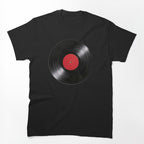 Vinyl Record Red Label Retro Music LP Design Shirt