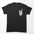 Raise Your Horns - White And Black Shirt
