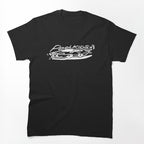Silhouette Car Design Math Rock Band Shirt