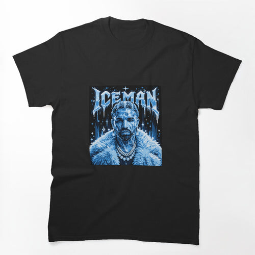 Iceman Blue Pixel Portrait Shirt