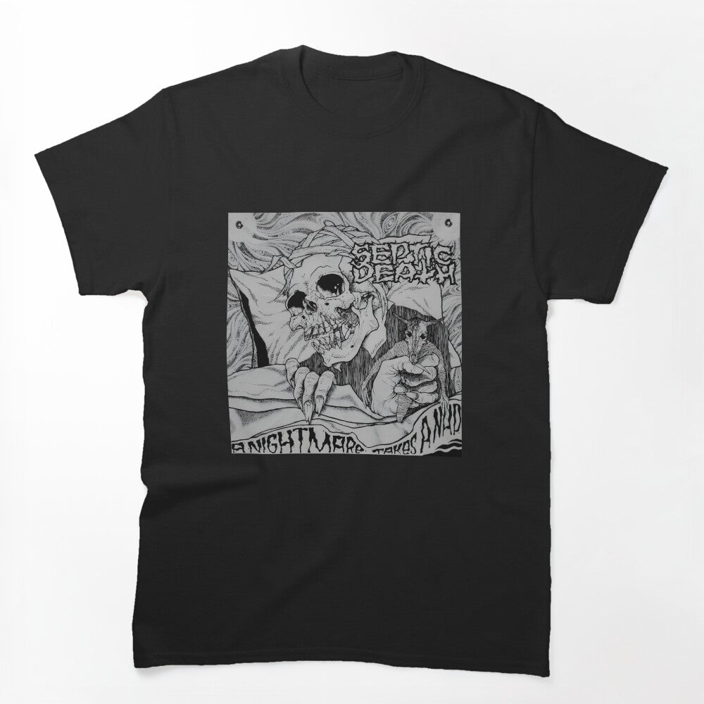 Pushead Septic Death A Nightmare Takes A Nap Skeleton Shirt