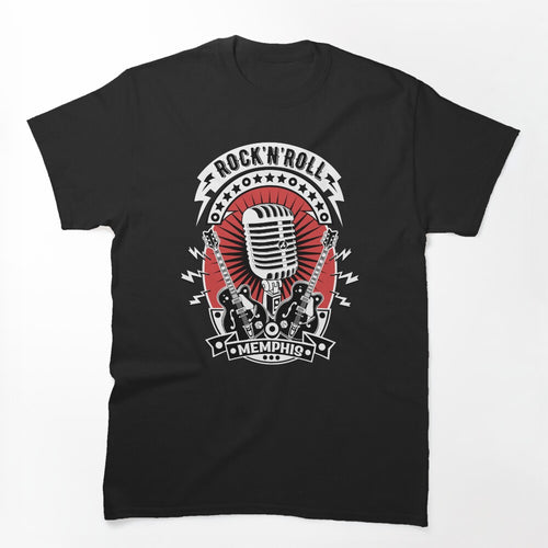 Rockabilly Memphis Rock And Roll Guitar Rocker Shirt