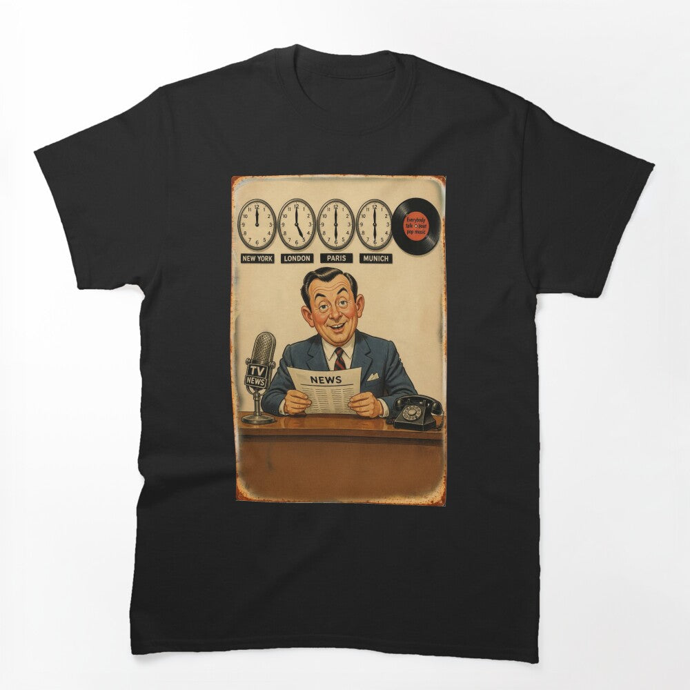 Seaside Postcard Pop Music Shirt