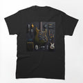 Electric Guitar Collection Modern Music Studio Art Print Shirt