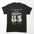 Dismantled Metal Guitar Blueprint Vintage Design Shirt