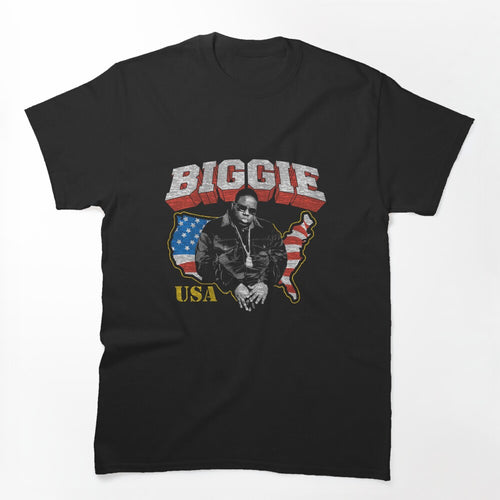 Biggie American Flag USA Eagle Crest Shirt