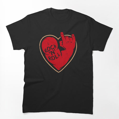 I Love Rock N Roll Heart 2 Shirt