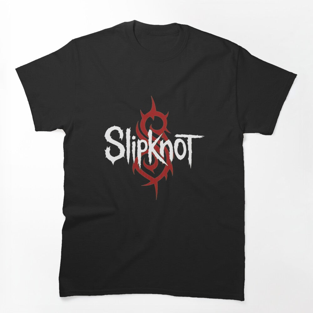 Slipknot Logo Red Tribal Heavy Metal Band Shirt