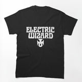 Electric Wizard Ankh Stoner Doom Metal Band Name JUST WHITE Shirt