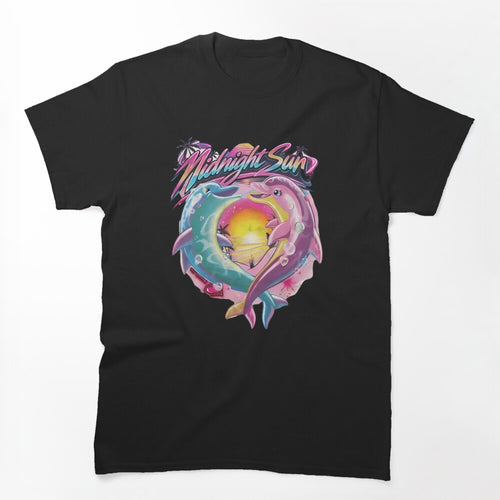 Vintage Zara Larsson Midnight Sun Dolphin Graphic Retro Pop Concert Shirt
