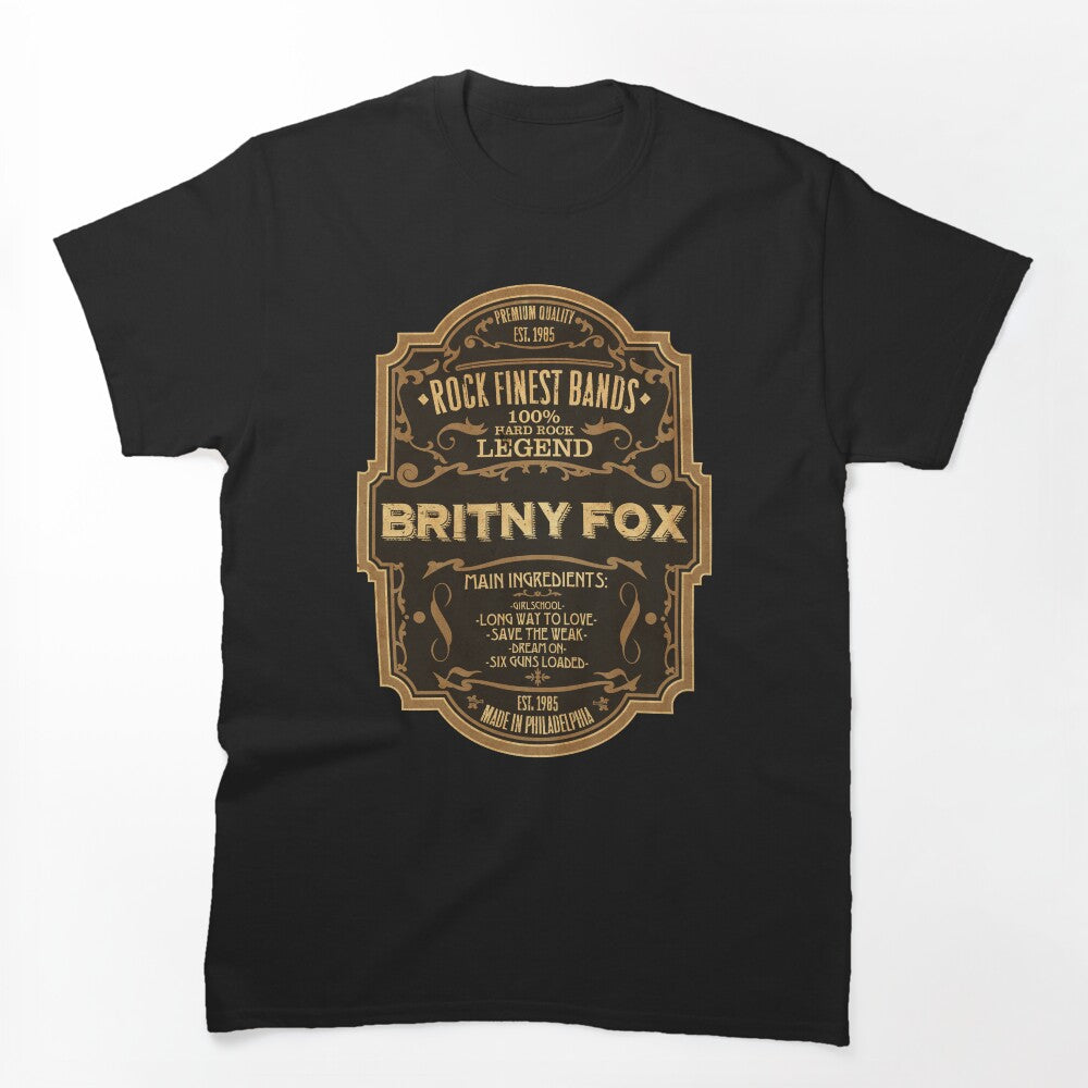 Britny Fox Rock Finest Bands Shirt